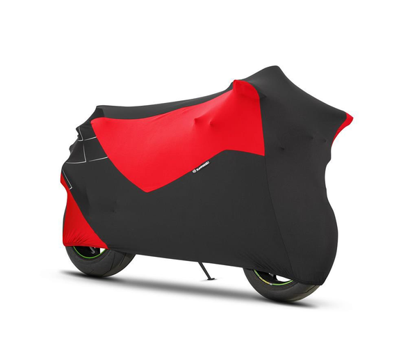 Super Stretch platcha na motocykl, černo-červená