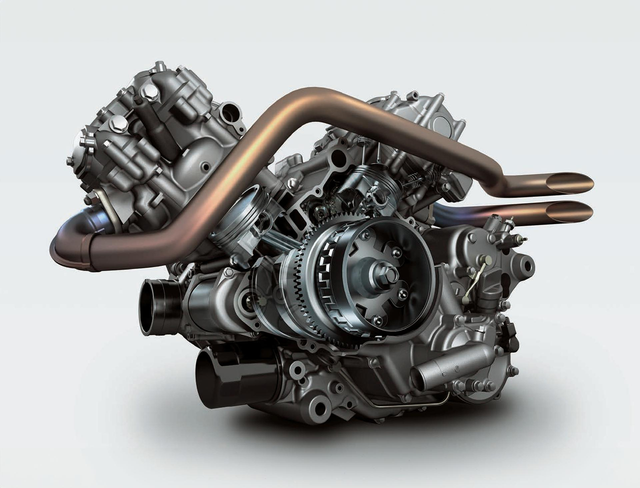 Výkonný motor V-Twin o objemu 749 cm3