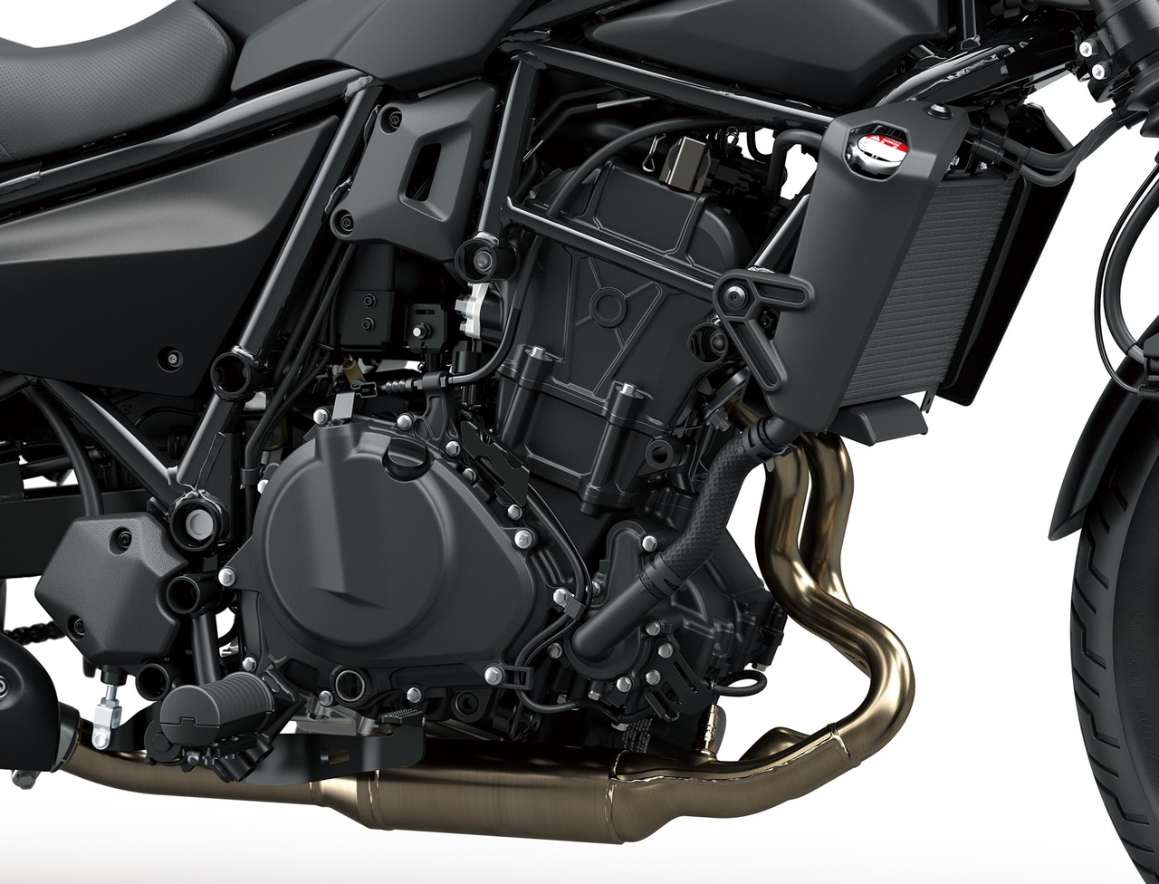 Paralelní dvouválec založený na modelu Ninja s výkonem v nízkých otáčkách