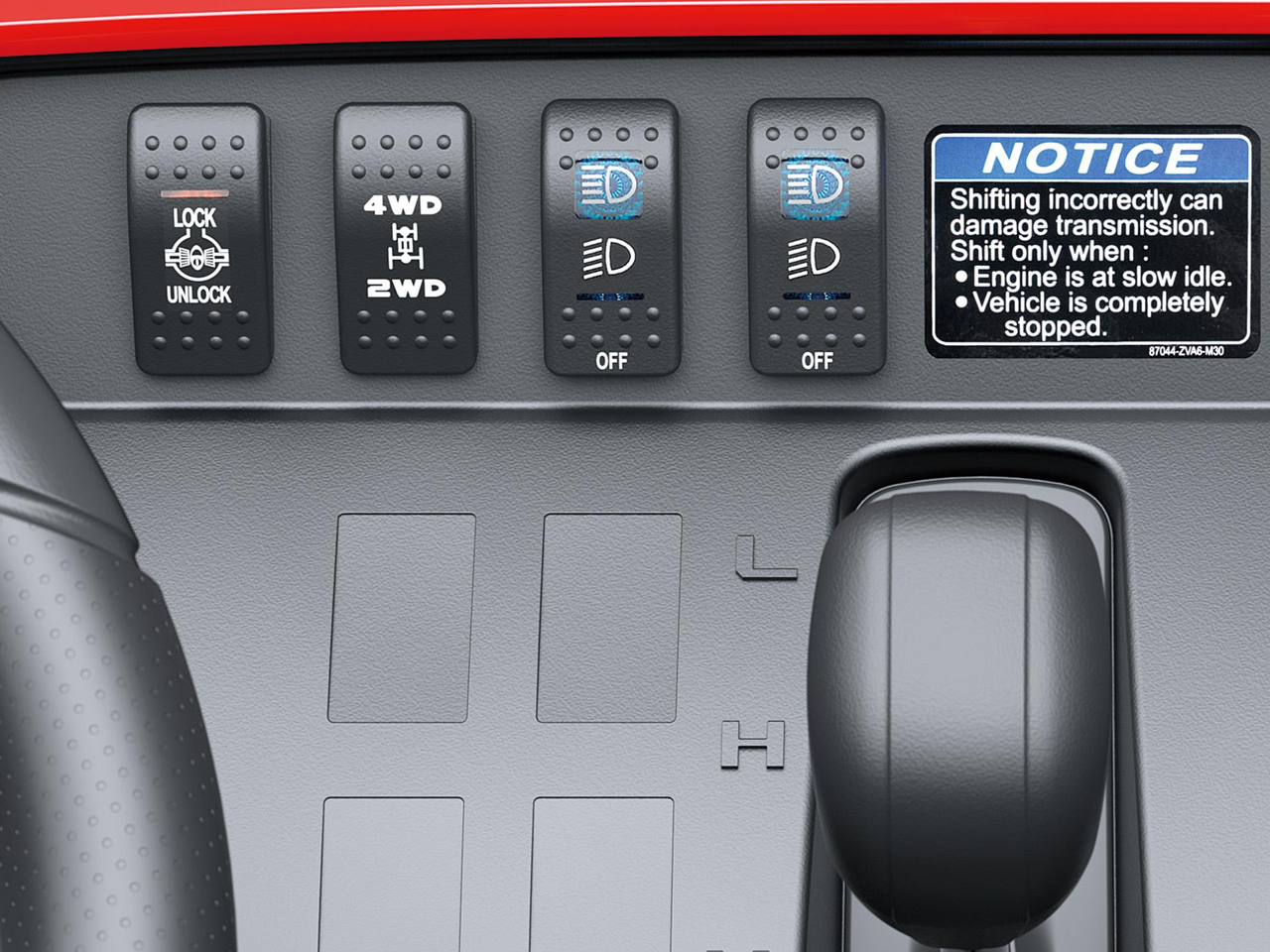 Elektricky volitelný pohon 4WD a uzávěrka zadního diferenciálu