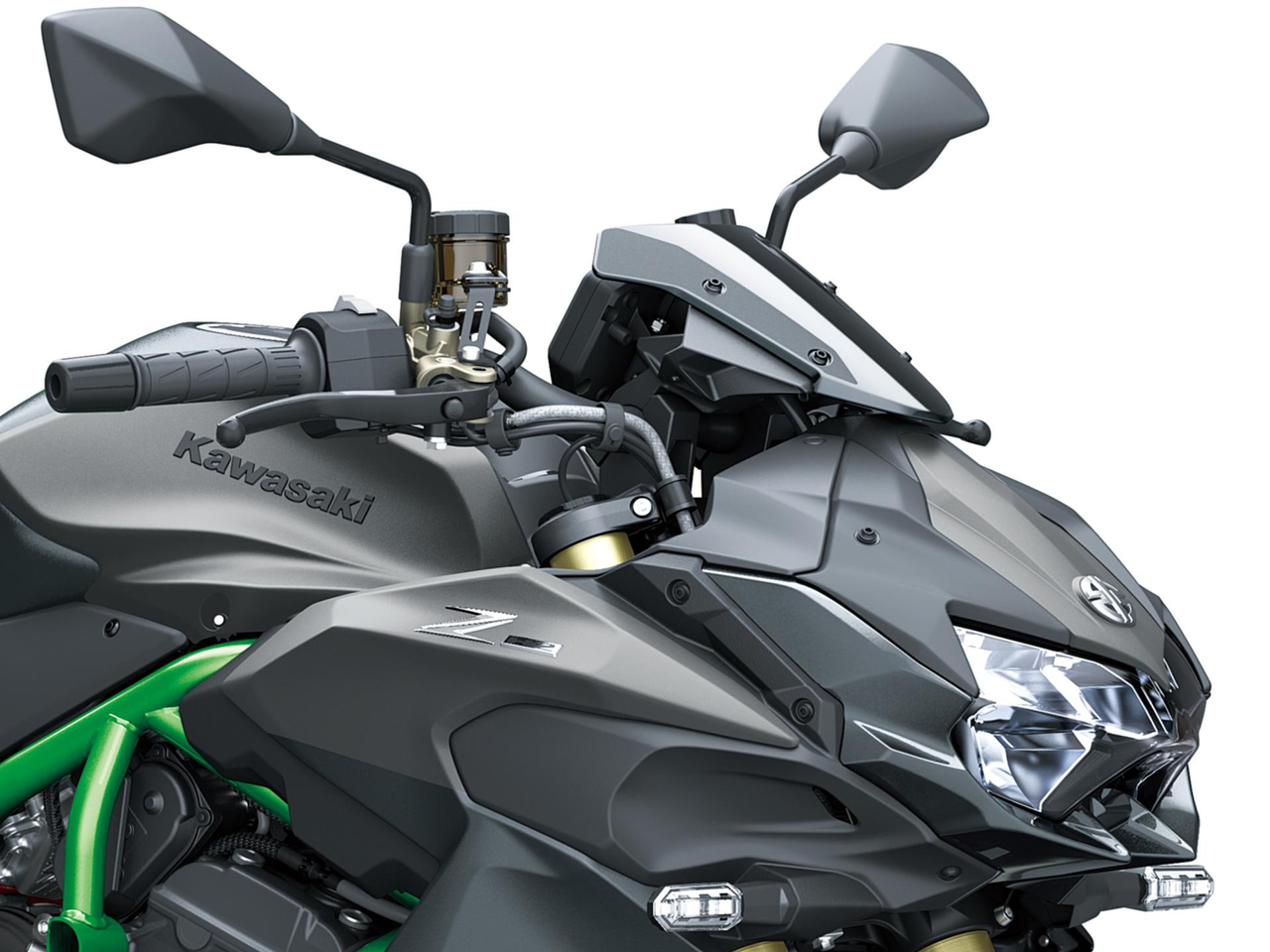 Tlustý typ řídítek a spínače na řídítkách