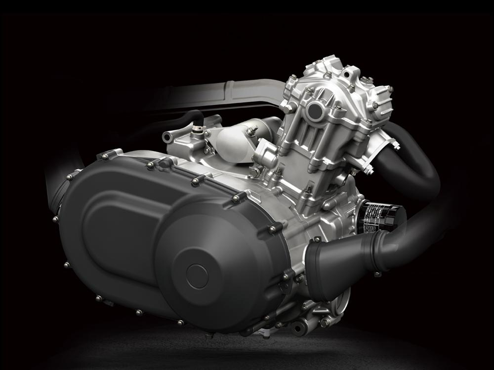 Výkonný a ovladatelný jednoválcový motor o objemu 443 cm3