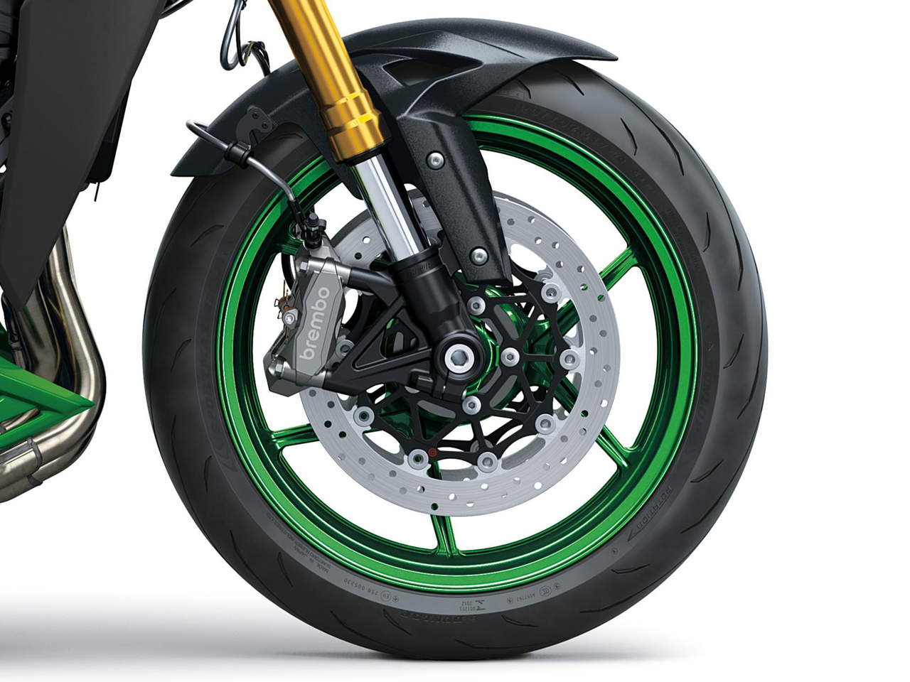 Přední brzdy Brembo a odpružení Öhlins